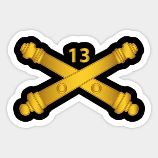 13th Field Artillery Regiment - Arty Br wo Txt Sticker